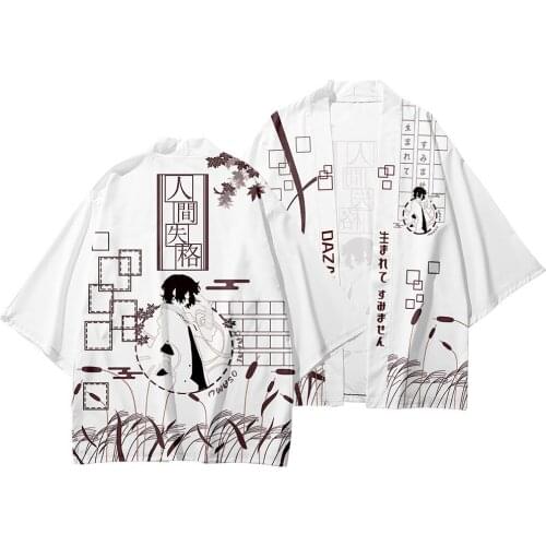 2021 Bungo Stray Dogs Anime 3D Print Japanese Kimono Haori Yukata Women/Men Fashion Summer Casual Short Sleeve Streetwear Tops