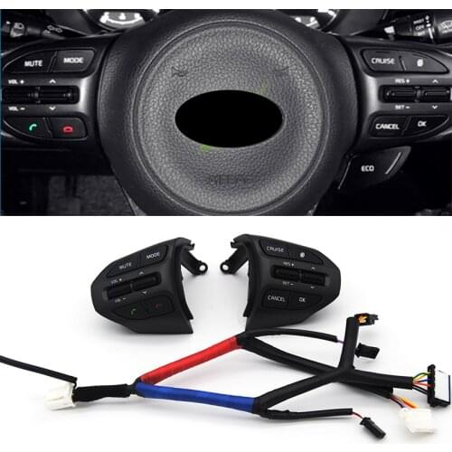 Audio Cruise Steering Wheel Volume Cruise Control Switch Cable Kit Fit for Kia Optima K5 2014 2015