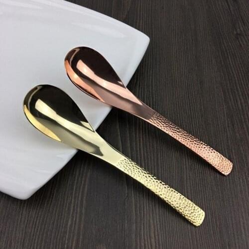 Copper tableware brass spoon red copper spoon thickening