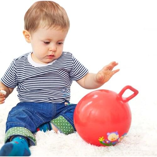 Inflatable ball Cartoon Bouncing Ball toys 10 inch Educational Sport Toys Thickened shaking ball