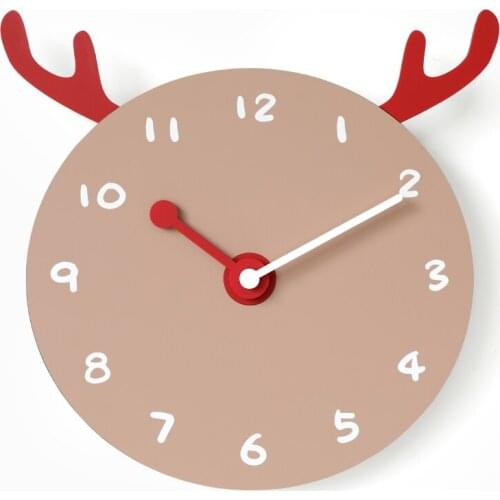 Animals Living Room Wall Clock Decor Golden Nordic Digital Wall Clock Modern Design Large Reloj De Pared Living Room Decoration