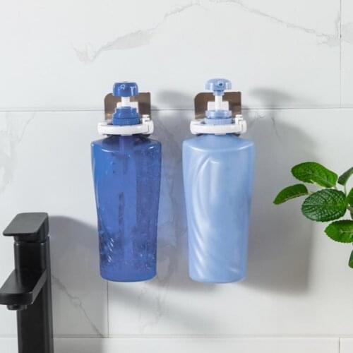 Bathroom Hook Storage Rack Wall-mounted Shampoo Shower Gel Soap Dispenser Self-adhesive Non-perforated Strong Seamless Kitchen