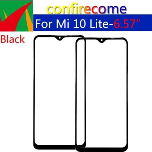 10Pcs\Lot For Xiaomi Mi 10 Lite Replacement LCD Front Touch Screen Glass Outer Lens