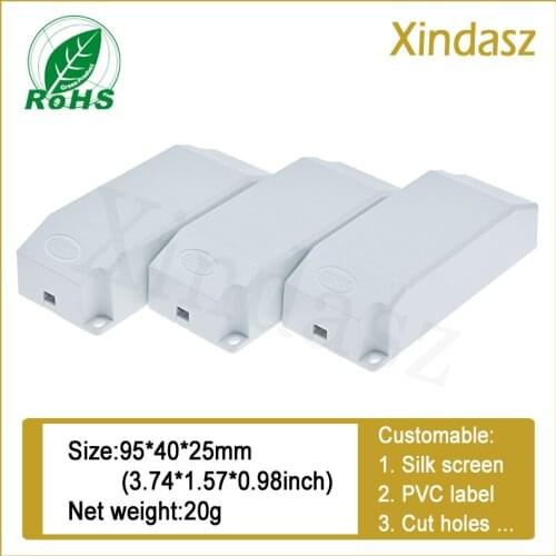 95X40X25mm 10 piece a lot plastic enclosure for led driver power supply abs housing plastic White Power protection shell