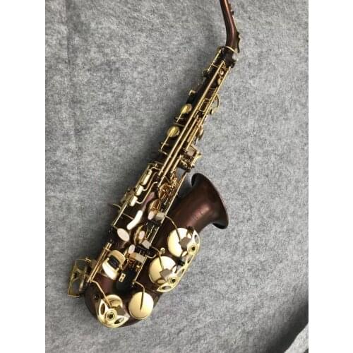 Original Taiwan MUSEADF Alto Eb Saxophone Professional Brand Instrument E Flat Unique Red Copper Brass Sax Alto Saxofone
