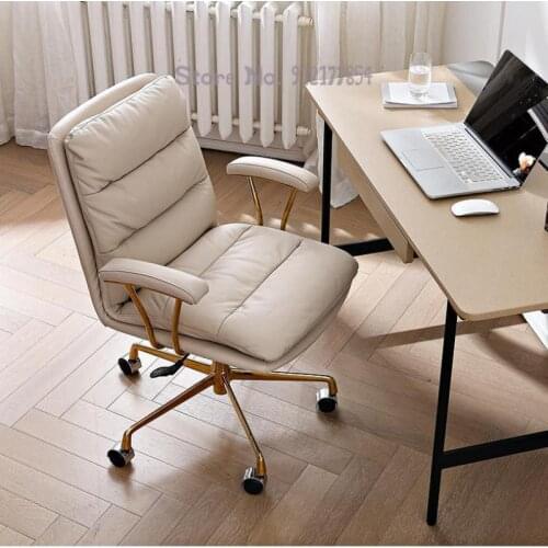 Light Luxury Computer Chair Home Comfortable Ergonomic Office Chair Studying Sedentary Backrest Study Desk Chair