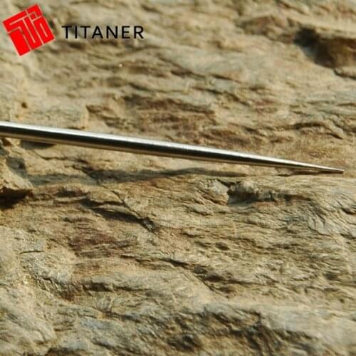 Titaner Titanium Waterproof Toothpick Multi-function Pattern Fruitpick Reusable/Recyclable Tool Outdoor Camping Kits