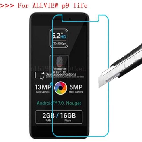 Ultra Thin Tempered Glass For ALLVIEW p9 life Toughened Screen Protector Film screen For ALLVIEW V2 Viper s