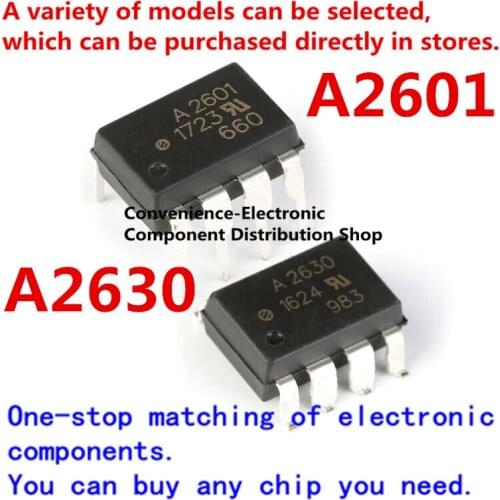 10PCS/Pack A2630 A2601 HCPL-2630 DIP-8 HCPL-2601-000E SOP-8 photocoupler IC