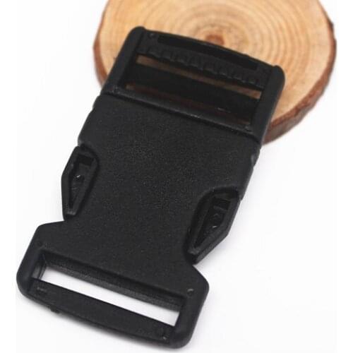 100piece 65mm Plastic Black Side Release Contoured Curved Webbing Bag Buckle for Bag DIY Webbing Straps Sewing SuppliesK372