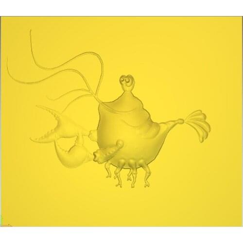 3d model relief for cnc in STL cancer_1