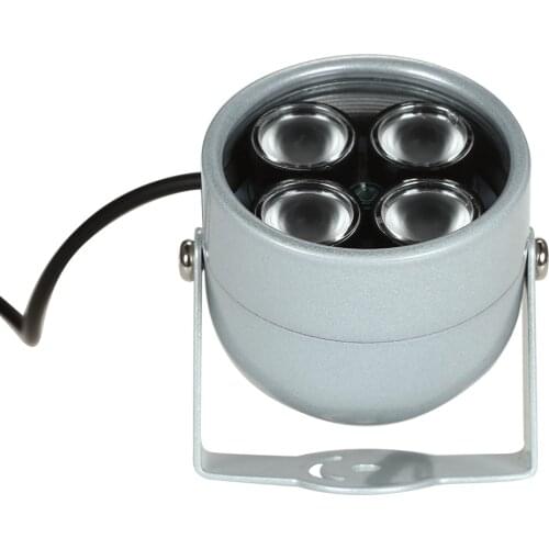 4pcs High Power LED IR Array Illuminator IR Lamp for CCTV Security Camera, Silver