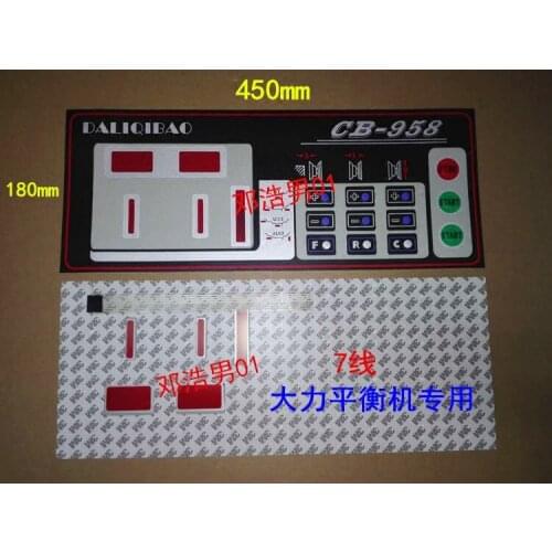 Vigorous Balancing Machine Instrument Surface Board CB-958 Button Board Button Board 7-Wire Operation Panel Accessories
