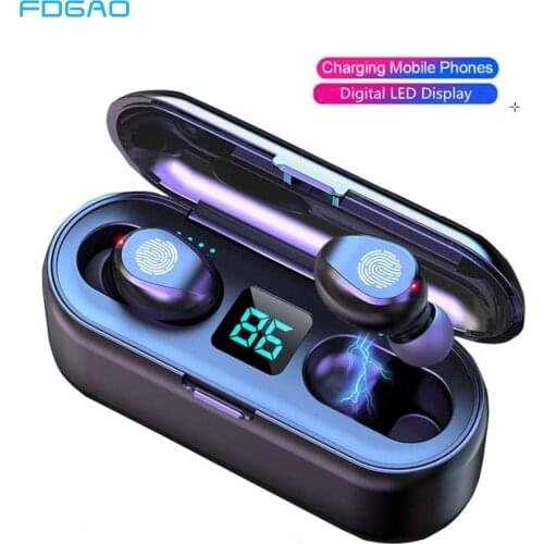 TWS for Bluetooth Earphones 2000mAh Charging Box HIFI Wireless Headphone 9D Stereo Sports Waterproof Earbuds Headsets With Mic