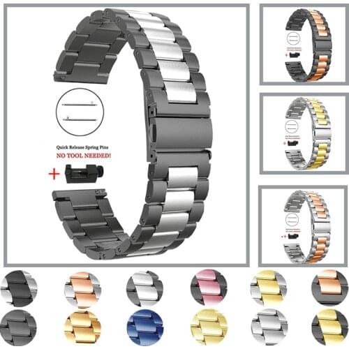 Stainless Steel Strap for Garmin Venu Watch Band Metal Wrist Bracelet for GarminActive S 4 4S GarminMove 3 20mm 22mm WristBand