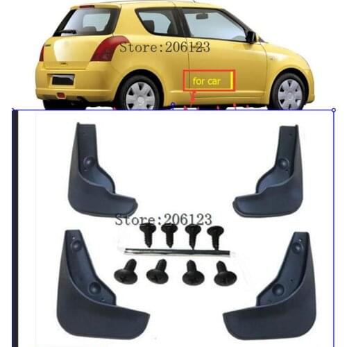 Car Mud Flaps Mudflaps Splash Guards Mud Flap For Suzuki Swift 2 II 2005-2010 Mudguards Fender 2006 2007 2008 2009