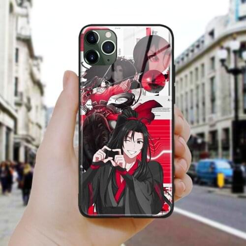 Mo dao zu shi anime manga art Soft Silicone Glass Phone Case Cover Shell For iPhone SE 6 6s 7 8 Plus X XR XS 11 12 Mini Pro Max