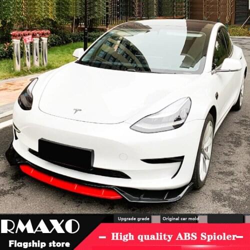 For Tesla Model 3 Body kit spoiler 2018-2019 Tesla Model 3 4DK Rear lip rear spoiler front Bumper Diffuser Bumpers Protector