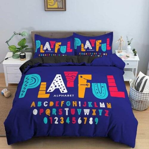 3D Cartoon Bedding Set Duvet Cover Pillowcase Comforter