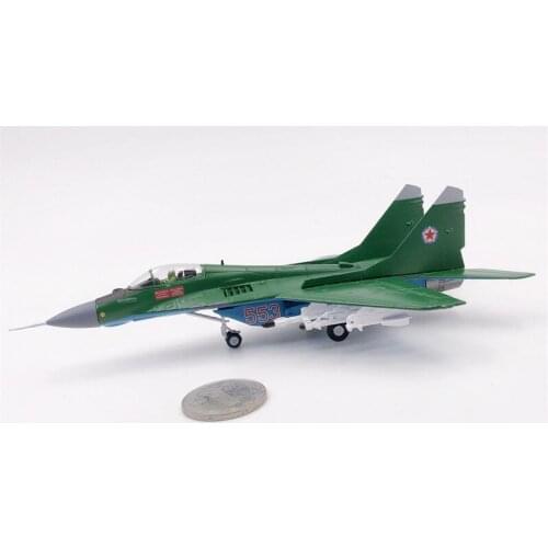 Diecast 1/100 Korean Air Force MIG-29A MiG-29 Pivot Fighting Aircraft Model Decoration Office Desktop Decoration