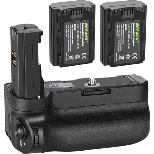 Neewer Vertical Battery Grip for Sony A9 A7III A7RIII Cameras,Replacement for Sony VG-C3EM+7.2v 2280mAh 16.4Wh Li-ion Battery