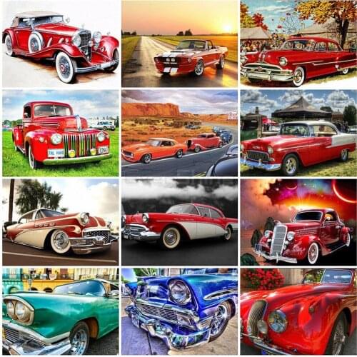 New 5d Diamond Painting Car FULL Diamond Mosaic Rhinestone Cross Stitch Diamond Embroidery Home Decoration Gift