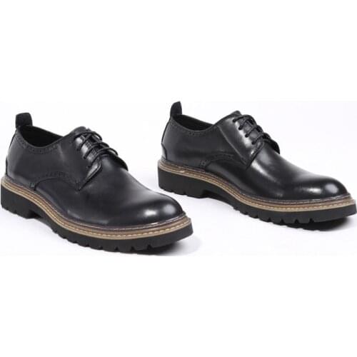 Genuine Leather Formal Oxford Shoes Business Dress Suit Shoes Brand Classic Lace Up Hand Polishing Wedding Party Shoes Men