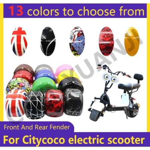 For Citycoco Electric Scooter Plastic Parts 10x6.00-5.5 10x6.00-6 Shell Flaps Front And Rear Fender Mudguards