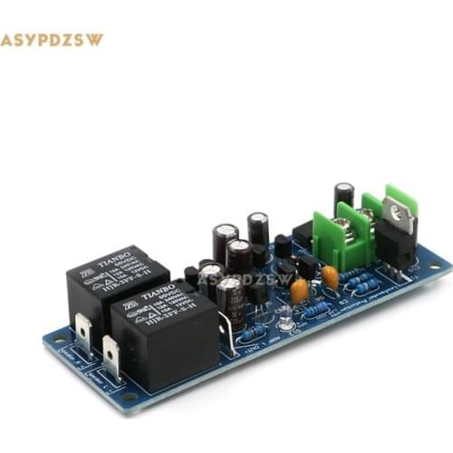 Full discrete transistors Dual channel speaker protection finished board With black relay 95mm*36mm