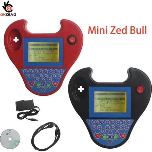 Newest Mini ZedBull V508 key Transponder Programmer Pocket Type No Tokens No Login Smart mini ZED BULL Copy Chip Diagnostic Tool