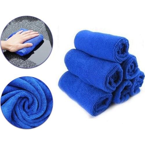 QDRR 2PCS Microfiber Car Cleaning Towel Automobile Motorcycle Washing Glass Household Cleaning Small Towel