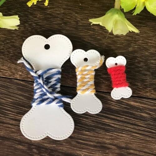 Carbon Steel Cartoon Dog Bone Cutting Die Embossing Stencil Template Mold DIY Paper Art Craft Scrapbook Bookmark Card Decor
