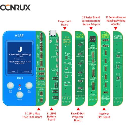 JC V1S Photosensitive Original Color Touch Shock Baseband Logic Almighty Battery Fingerprint Programmer for iPhone 7-11Pro Max