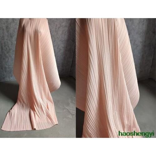 High-quality straight cloth, soft texture, pleated, stiff, imitation cotton and linen clothing fabric