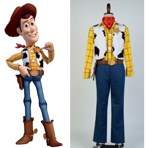 Toy Costume For Adults Sheriff Woody Cowboy Outfit Cosplay Costume Halloween Carnival Cosplay Full Sets