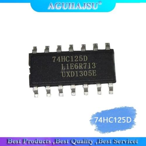 10pcs/LOT 74HC125D 74HC125 SN74HC125D SOP-14 Buffers & Line Drivers QUAD 3-ATE BUS BUF new original