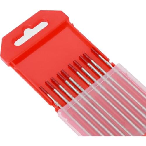 10 x WT20 Thoriared Welding Tungsten Electrode 1.0 1.6 2.0 3.0 3.2 4.0mm Red Tip With Case