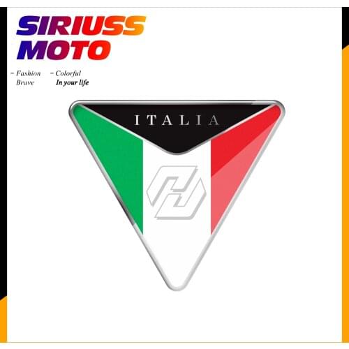 3D Resin Motorcycle Decal Italy Flag Frame Sticker Case for Ducati Aprilia Piaggio Vespa Honda Yamaha Kawasaki Suzuki Decals