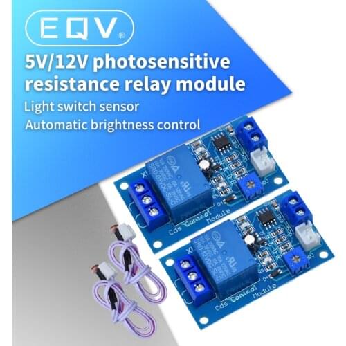 5V 12V Light Control Switch Photoresistor Relay Module Detection Sensor 10A brightness Automatic Control Module XH-M131