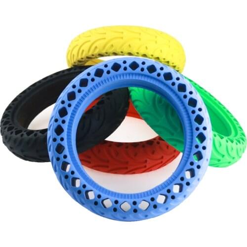 8.5 Inch Colorful Solid Tire Honeycomb Shock-absorbing Wear-resistant Rubber Tire for Xiaomi M365 Electric Scooter Accessories