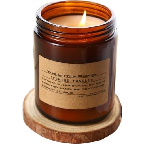 Aromatherapy Candle Soothing and Sleeping Aid Indoor Fragrance Essential Oil Nordic Long-Lasting Incense Candle Glass Cup