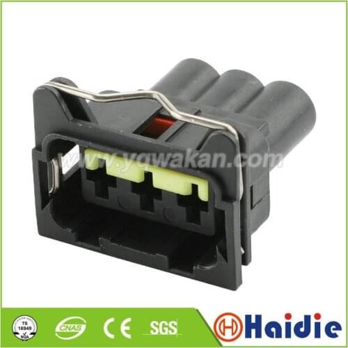 Free shipping 2sets 3pin plastic electric auto housing sealed plug wire harness waterproof connector