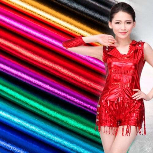 Bronzing Lycra fabric spandex fabric bronzed wedding costume material 150*50cm DIY stage cosplay doll costume Dress