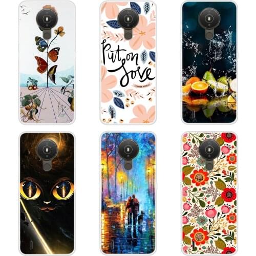 Case For Nokia 1.4 Phone Cover Back Fitness Silicone Bumper And Softness TPU With Happy Town Series