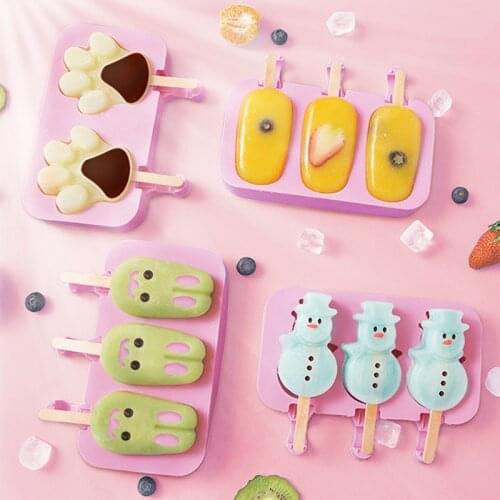 Ice Cream Popsicle Mold DIY Popsicle Mold Ice Cream Popsicle Making Mold-4pcs/set