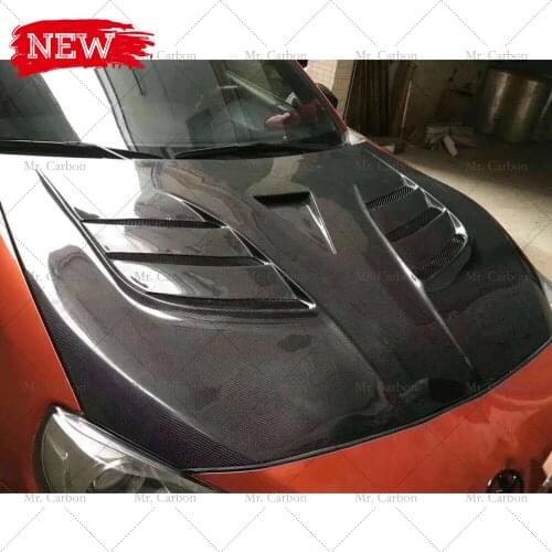 FOR GT86 FT86 BRZ FRS VARIS-STYLE CARBON FIBER GLASS HOOD TRIM BODY KIT TUNING PART FOR FT86 BRZ FRP AIR INTAKE VENT HOOD RACING