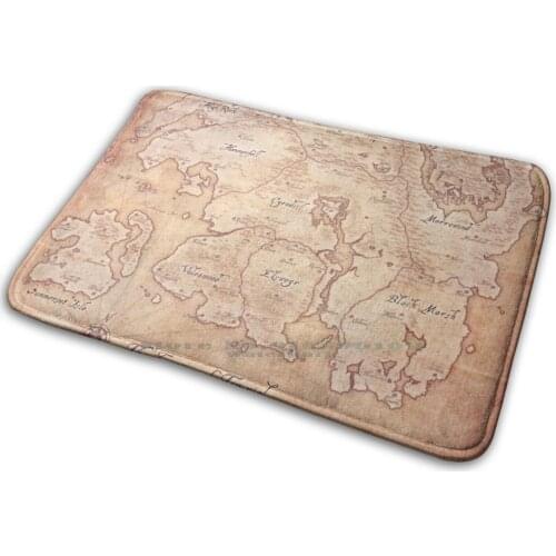 Tamriel Mat Rug Carpet Anti-Slip Bedroom Entrance Door Mat Skyrim Elder Scrolls Elder Scrolls Oblivion Gaming Morrowind Dark