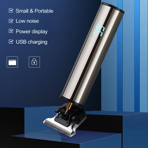 2020 Mini Electric Hair Clipper T-shaped carved bald hair clipper waterproof USB oil head clipper For Universal Styling tool