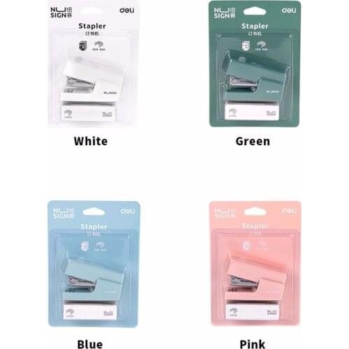 Mini Stapler Machine With Staples 24/6 26/6 Samll Fashion Paper Stapler for Stationery Office Accessories School Supplies