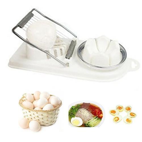 2 in 1 Multifunctional Home Tool Stainless Steel Cutter Chopper Peeler Egg Slicer Sectione Cutter Mold Cooking Tools